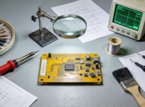 Montagem de protótipos de placas de circuito impresso