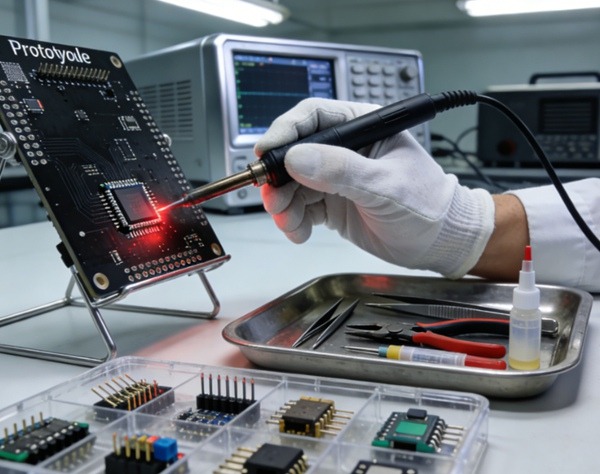 Prototyp-Leiterplattenbestückung