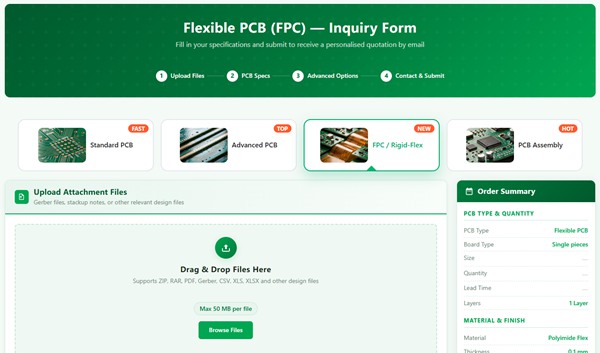 Flex PCB quote