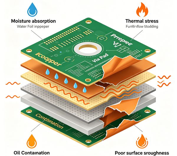 PCB Delamination Causes